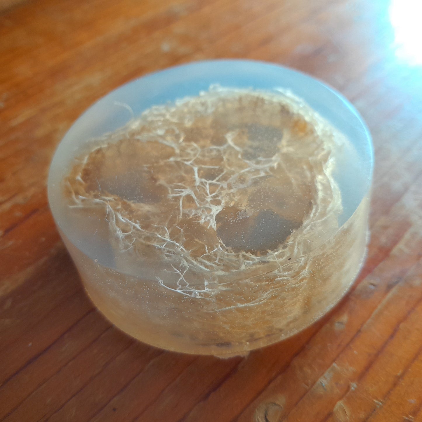 3oz Clear Glycerin Luffa Soap, Unscented