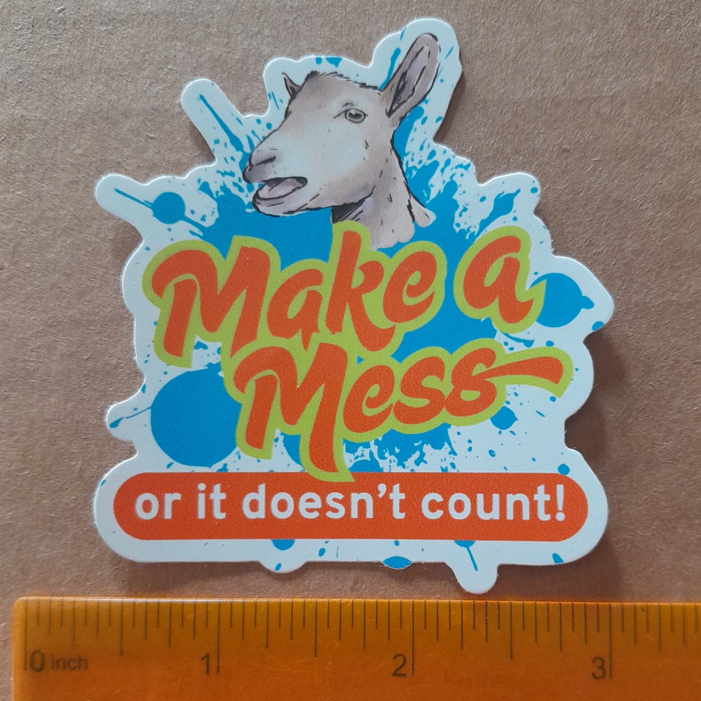 Make Messes 3" Sticker