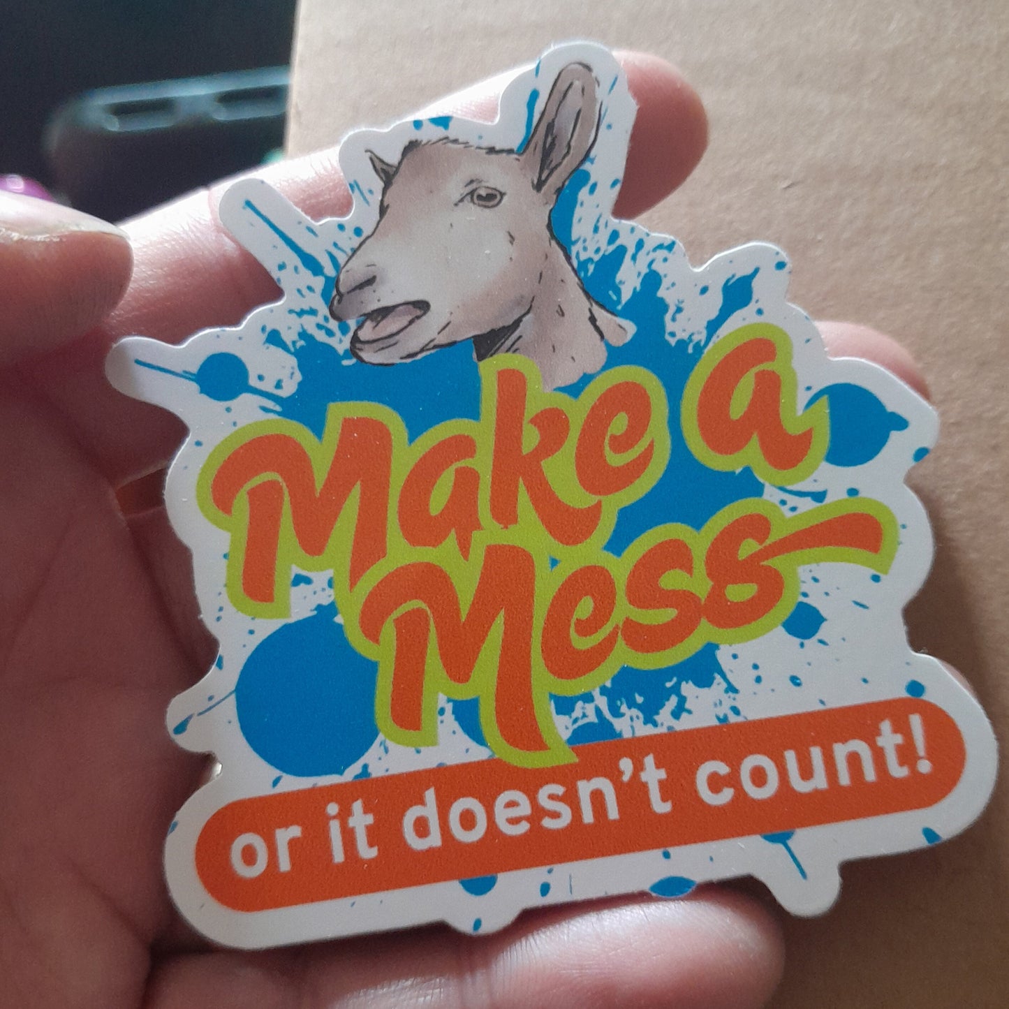 Make Messes 3" Sticker