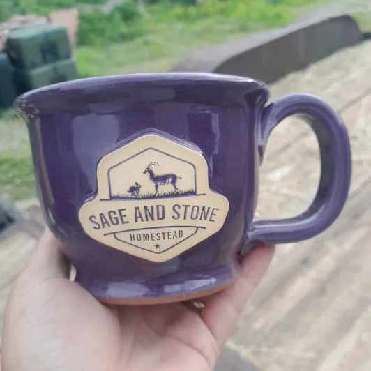 14oz Branded Purple Mug