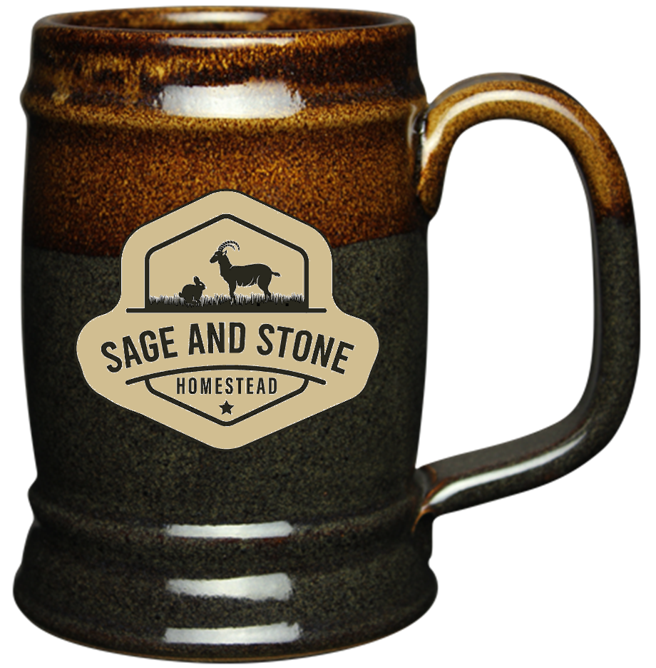 22 oz Branded Stein, USA Made & Lead Free!